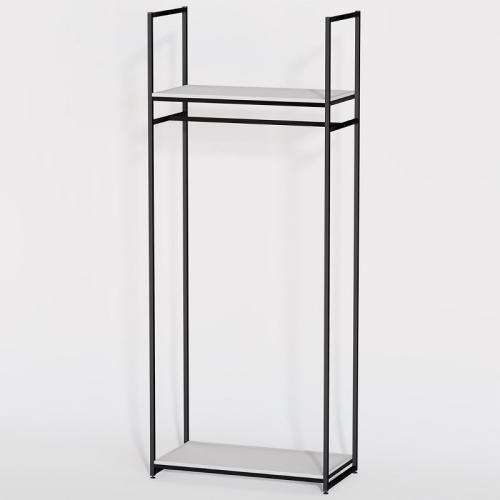 Стеллаж для магазина с белой полкой A2290-02(ч/б) фото 2