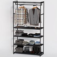 Стеллаж для магазина с черной полкой A22120-18(ч/ч)