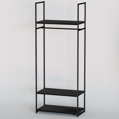 Стеллаж для магазина с черной полкой A2290-14(ч/ч) фото 2