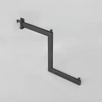 Кронштейн для овальной трубы 2-х уровневый Высота: 250 мм Длина: 370 мм Цвет: черный