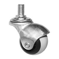 Колесная опора Диаметр: 50 мм Резьба: М10 Материал колеса: серая резина