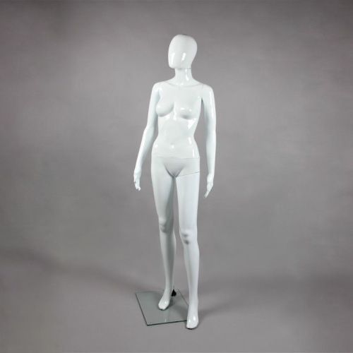 Манекен женский без лица FAM-05/A-1(бел гл)