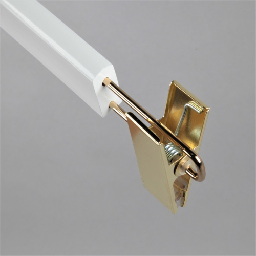 Вешалка деревянная с зажимами WS 006(бел/зол) фото 3