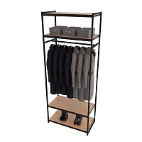 Стеллаж для магазина с полкой цвета дуб сонома A2290-15(ч/дс)