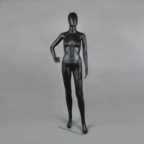 Манекен женский без лица FAM-11/A-3(черн мат) Манекен женский без лица FAM-11/A-3(черн мат)