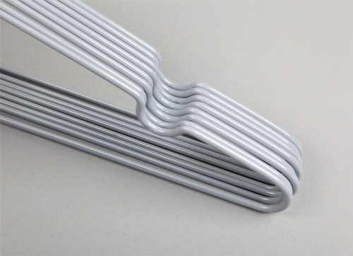 Плечики для одежды обрезиненные A04XL(серебро) фото 3