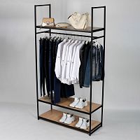 Стеллаж для магазина с полкой цвета дуб сонома A22120-14(ч/дс)