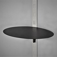 Полка на перфорированную стойку, черный муар Q401(черн)