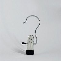 Крючок-прищепка для решетки хромированный 8007