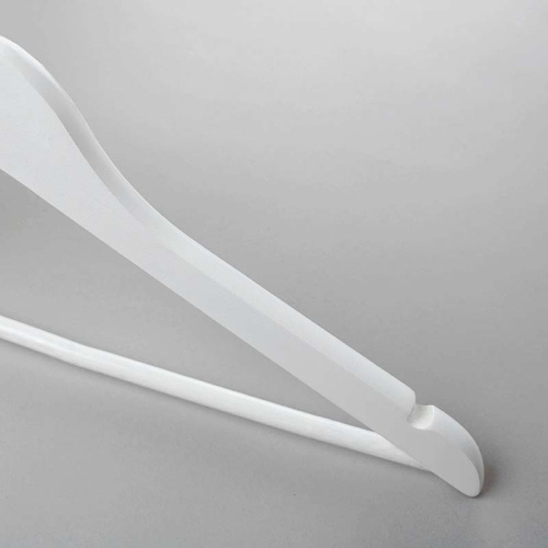 Плечики из дерева с перекладиной C30N/1-К(бел/хром) фото 3