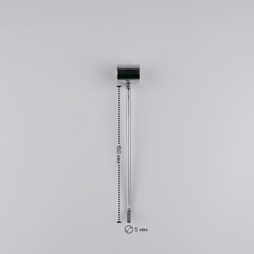 Крючок на овальную трубу L=150мм, хром, диаметр прутка6мм U5003 фото 2