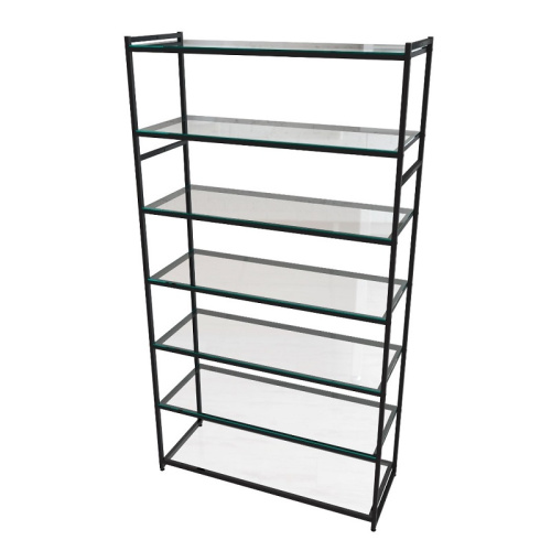 Стеллаж для магазина с полкой из стекла AС22120-21(черн) фото 2