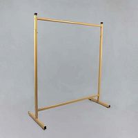 Стойка (вешало) напольная с перекладиной для одежды СТ-107Н/900-Л(зол)