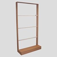 Торговый стенд 2570х1220х430мм (цвет серый) КС-201(сер)