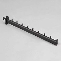 Кронштейн для овальной трубы прямой Длина: 400 мм Цвет: черный муар