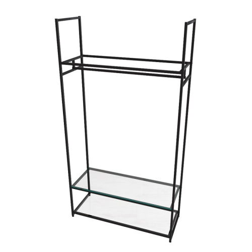 Стеллаж для магазина с полкой из стекла AС22120-07(черн) фото 2