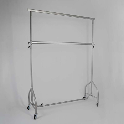 Вешало двухъярусное для одежды, регулируемое СТ-021-Л(сер)