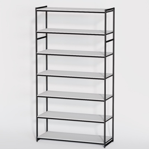 Стеллаж для магазина с белой полкой A22120-21(ч/б) фото 2