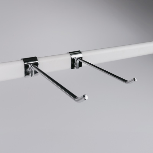 Крючок на овальную трубу L=150мм, хром, диаметр прутка6мм U5003 фото 3