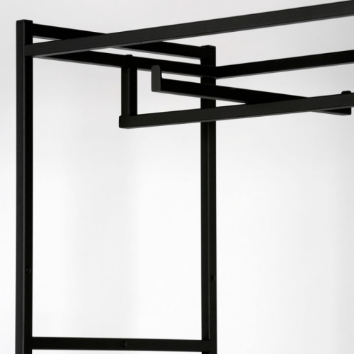 Стеллаж для магазина с белой полкой A22120-03(ч/б) фото 4