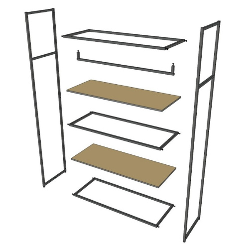 Стеллаж для магазина с полкой цвета дуб сонома A22120-07(ч/дс) фото 8