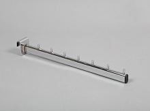 Кронштейн на овальную трубу прямой, 7 штырьков, хром U7297T