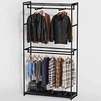 Стеллаж для магазина с черной полкой A22120-05(ч/ч)