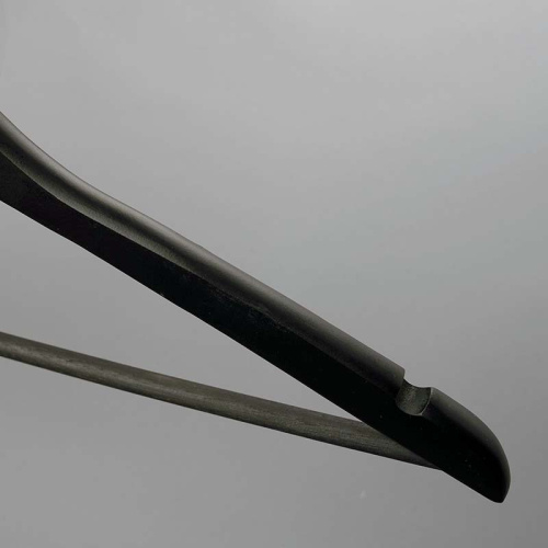 Плечики из дерева с перекладиной C30N/1-К(черн/хром) фото 3