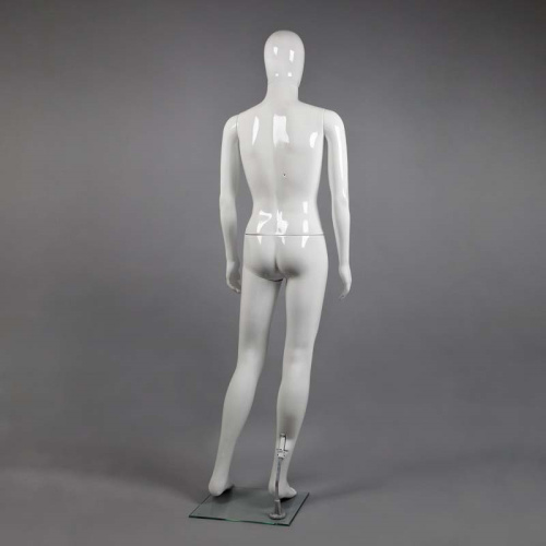 Манекен мужской для одежды, безликий MAM-2(бел гл) фото 4