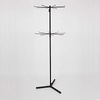 Вешало напольное с крючками двухъярусное СТ-142-2-Л(черн)