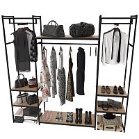 Стеллаж для магазина с полкой цвета дуб сонома K2210(ч/дс)