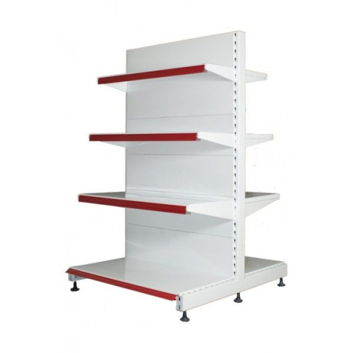 Стеллаж островной с полками двусторонний