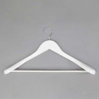 Вешалка-плечики деревянная, с перекладиной C30-5D(бел)