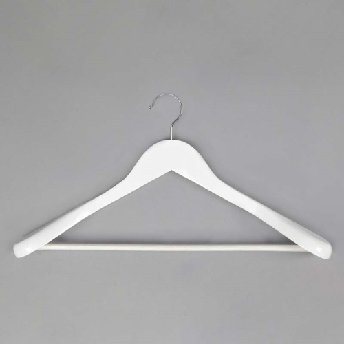 Вешалка-плечики деревянная, с перекладиной C30-5D(бел)