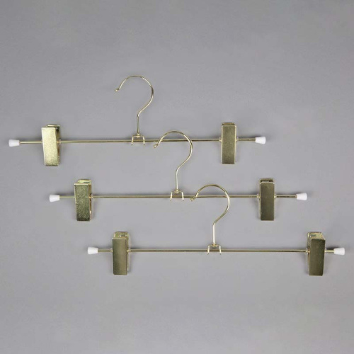 Вешалка с зажимами для брюк и юбок 7877(зол) фото 5