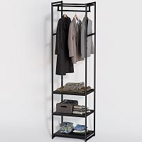 Стеллаж для магазина с черной полкой A2260-11(ч/ч)