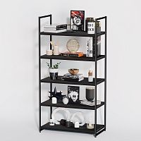 Стеллаж для магазина с черной полкой A1790-20(ч/ч)