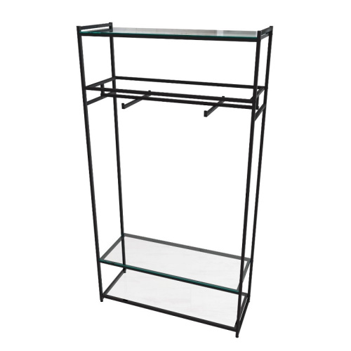 Стеллаж для магазина с полкой из стекла AС22120-12(черн) фото 2