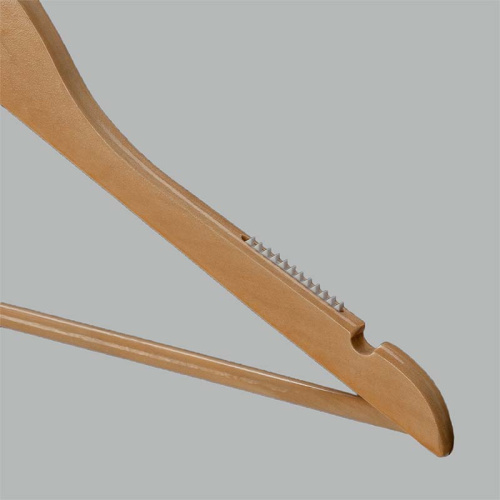 Плечики для одежды, деревянные, с перекладиной C30N-C33XX(светл/хром) фото 3