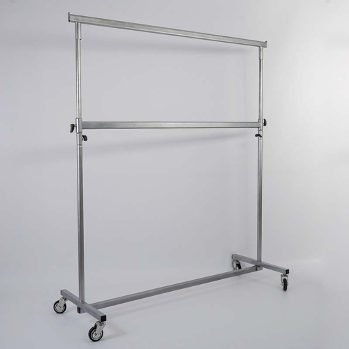 Вешало напольное регулируемое на колесах СТ-311-Л(сер мет)